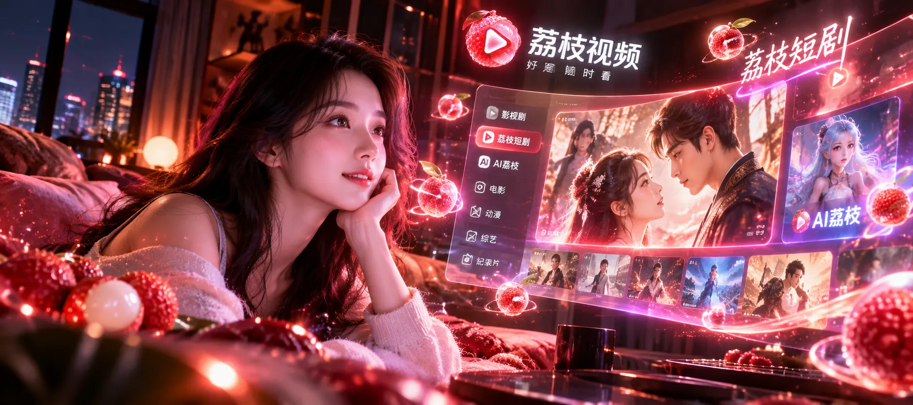 电影与视频观看主题视觉